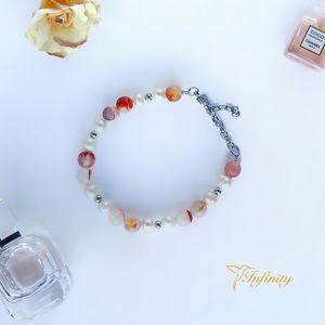 Natural Pearls and Gemstone Beads Bracelet